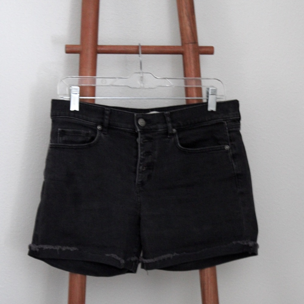 Black Loft Jean Shorts.